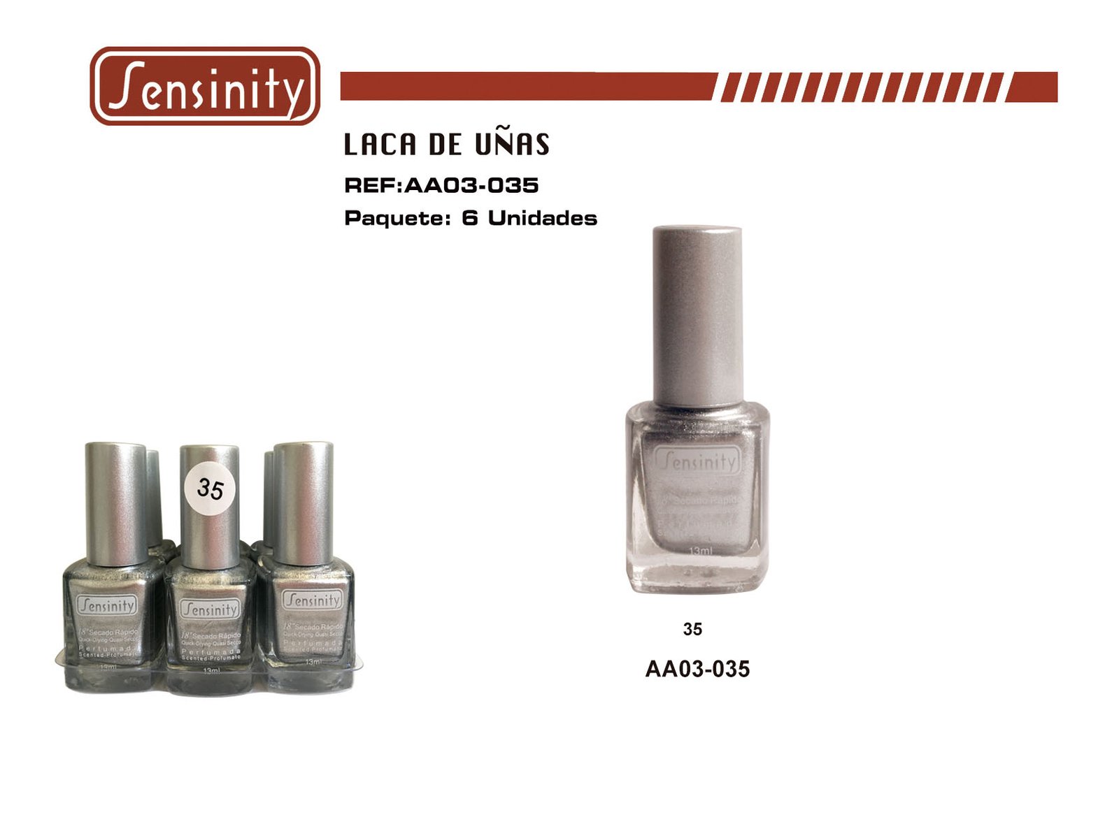 «LACA DE UÑAS SENSINITY 18″»»» PERFUMADA