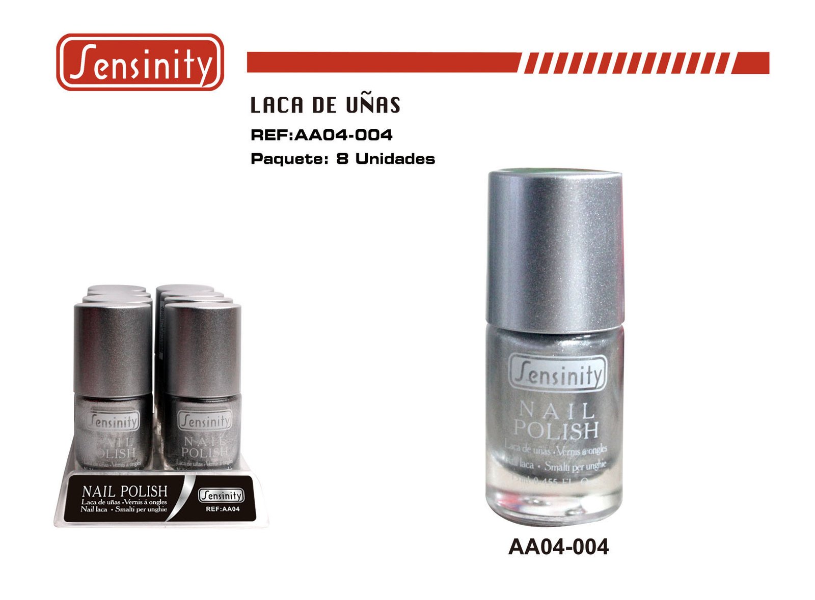 LACA DE UÑAS SENSINITY PLATA