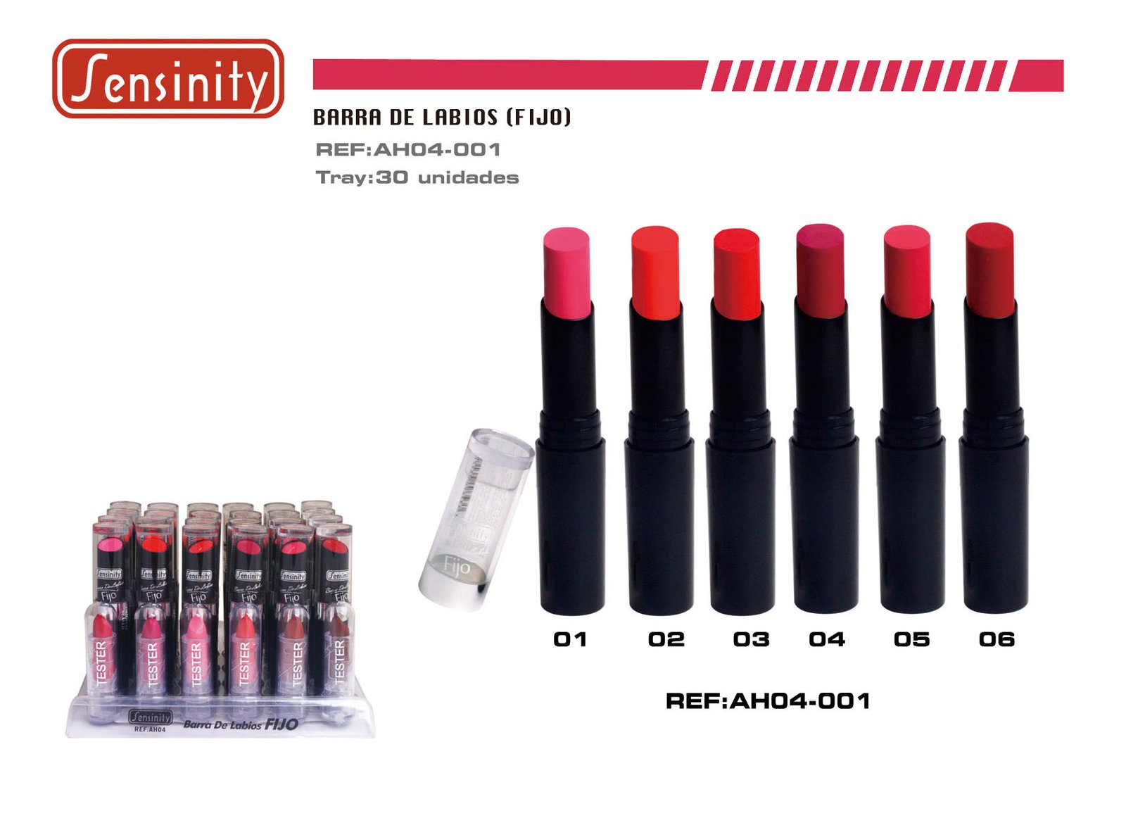 BARRA DE LABIOS FIJO C/TESTER
