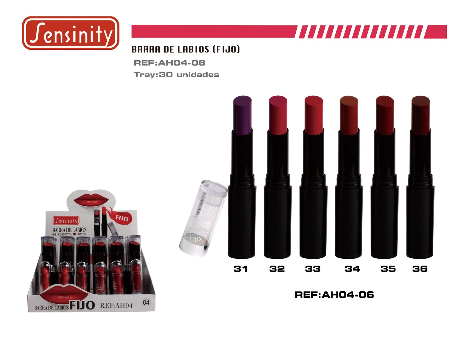 BARRA DE LABIOS FIJO C/TESTER