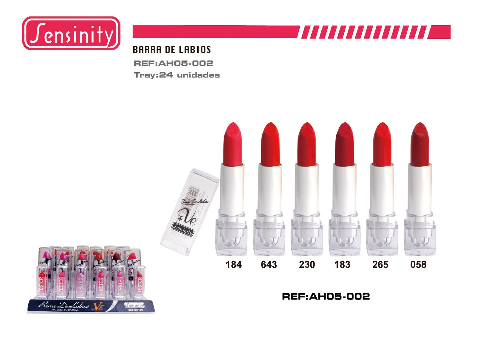 BARRA DE LABIOS+VE C/TESTER
