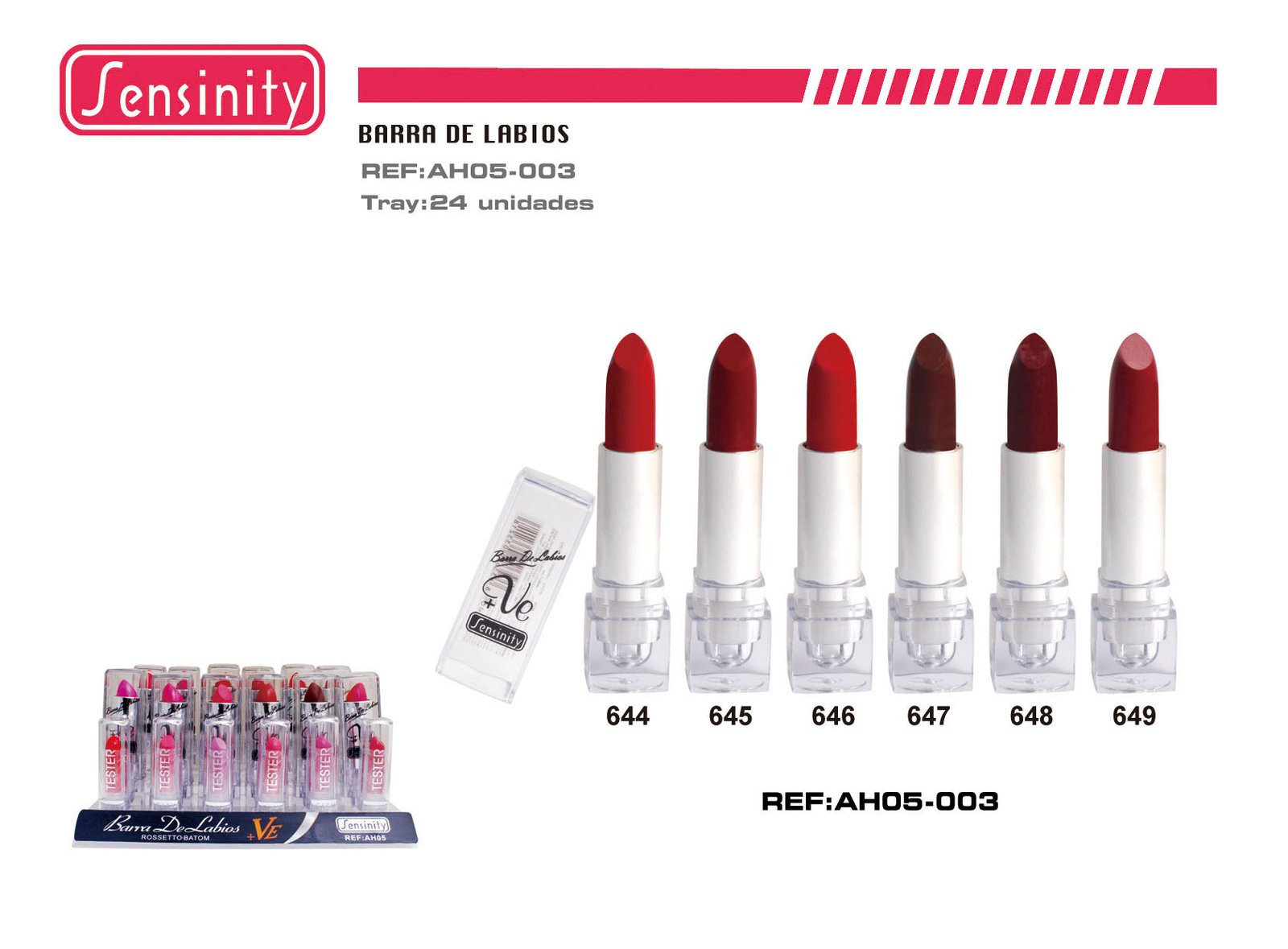 BARRA DE LABIOS+VE C/TESTER
