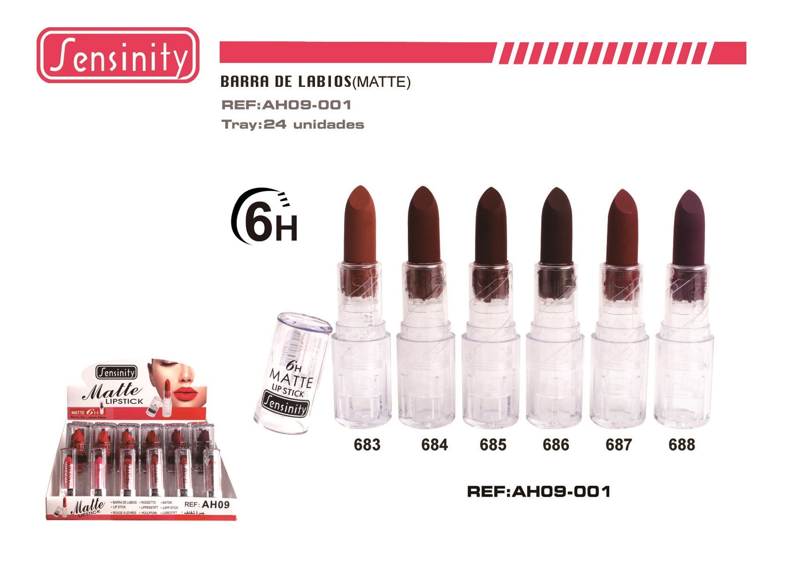 NO VENDER B.DE LABIOS MATTE 6H SENSINITY