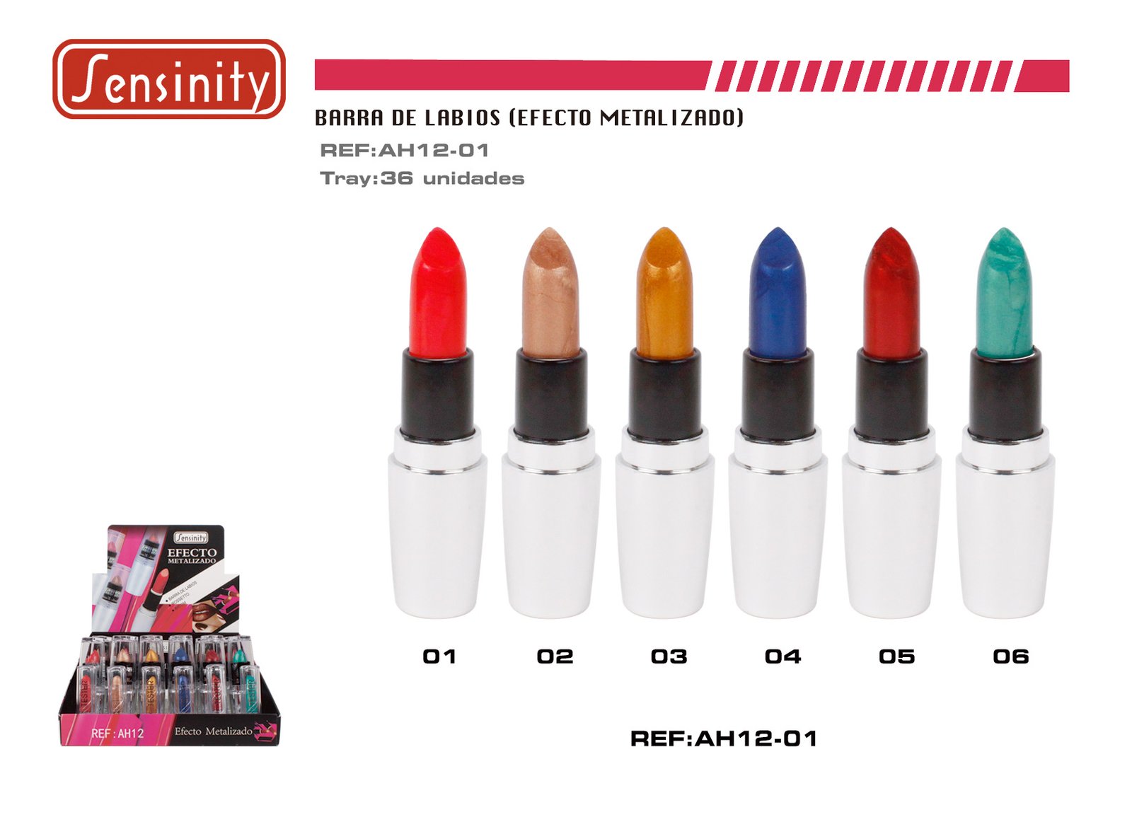 BARRA DE LABIOS EFECTO METALIZADO SENSINITY