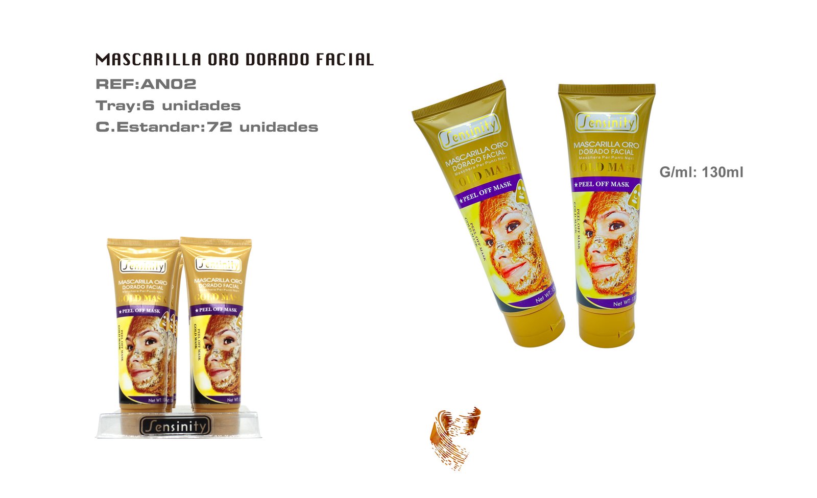 MASCARILLA ORO GOLD MASK SENSINITY 130ML