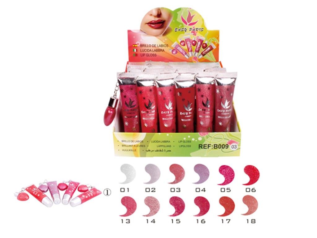 BRILLO DE LABIOS CON LLAVEROS