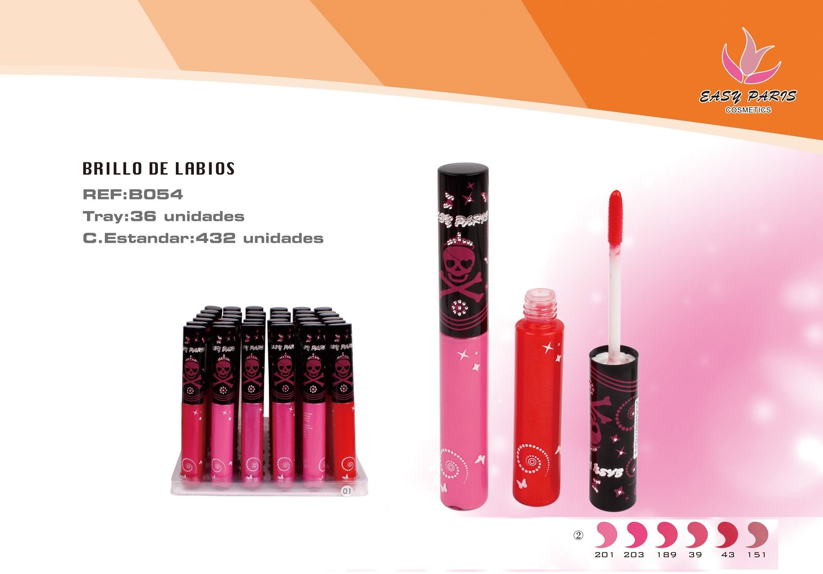 BRILLO DE LABIOS CALAVERA EASY PARIS 432