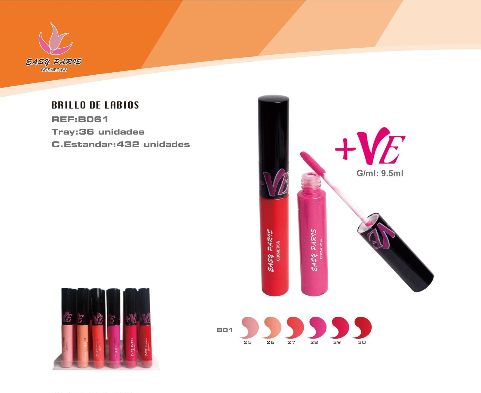 BRILLO DE LABIOS+VE EASY PARIS 432/U BAN
