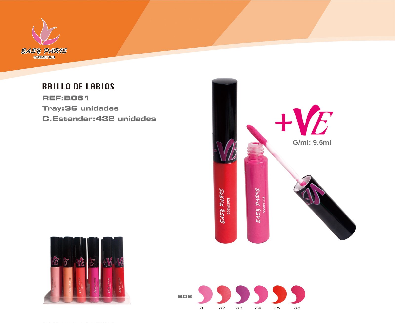 BRILLO DE LABIOS+VE EASY PARIS 432/U BAN