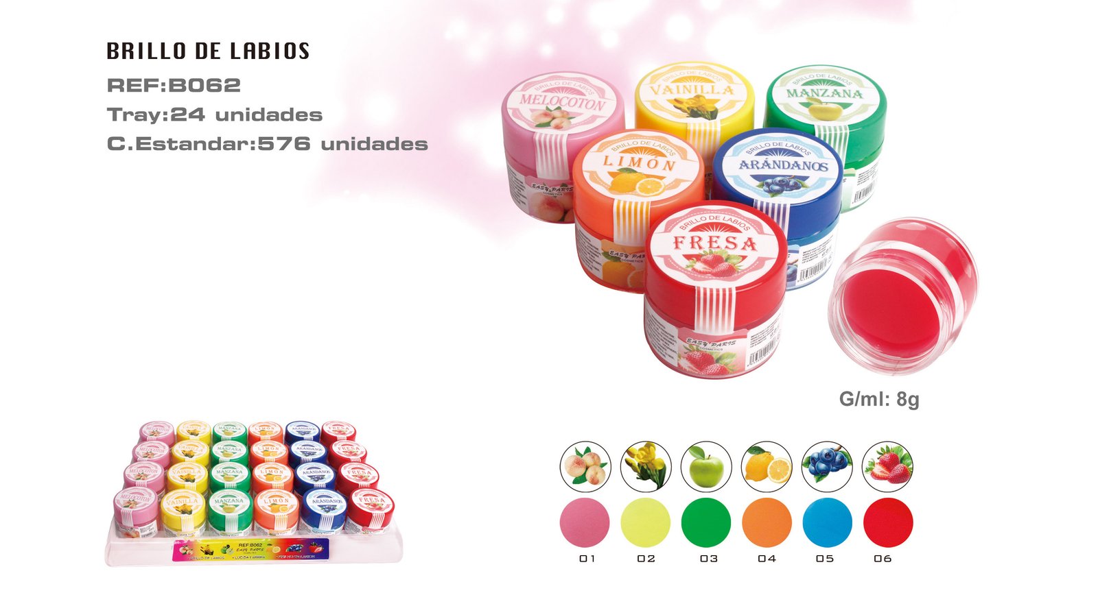 **NO USAR**BRILLO DE LABIOS