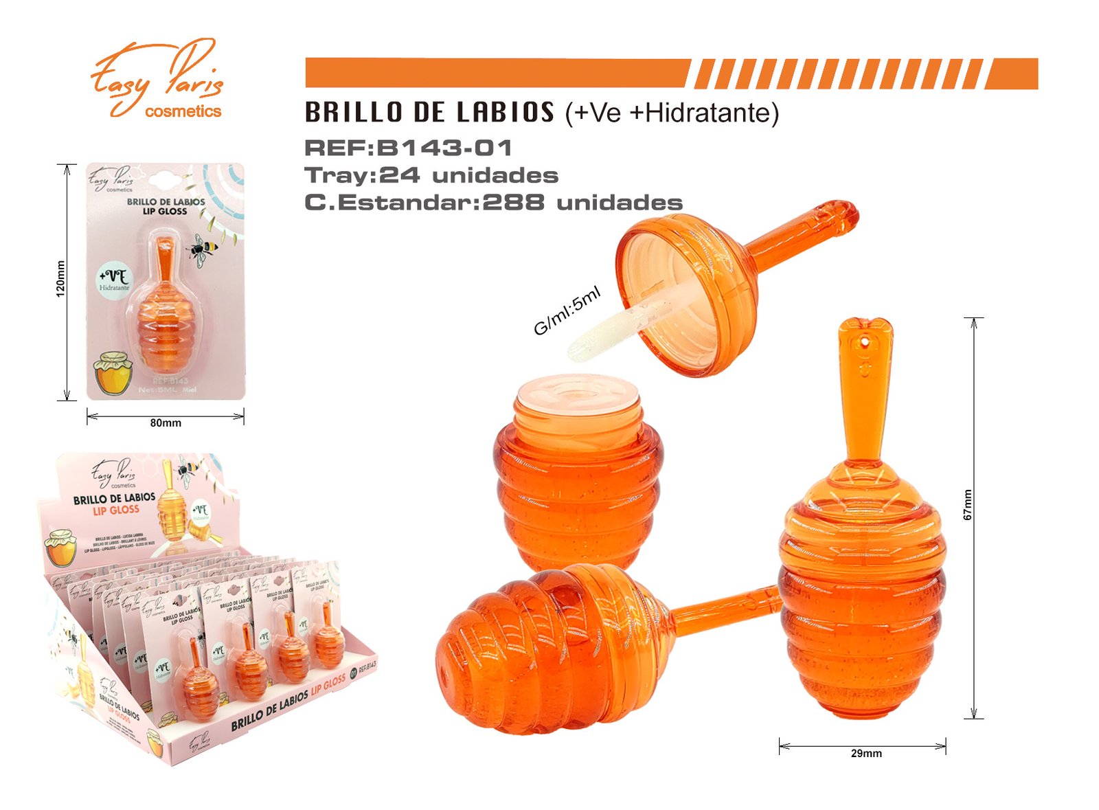 BRILLO DE LABIOS +VE HIDRATA