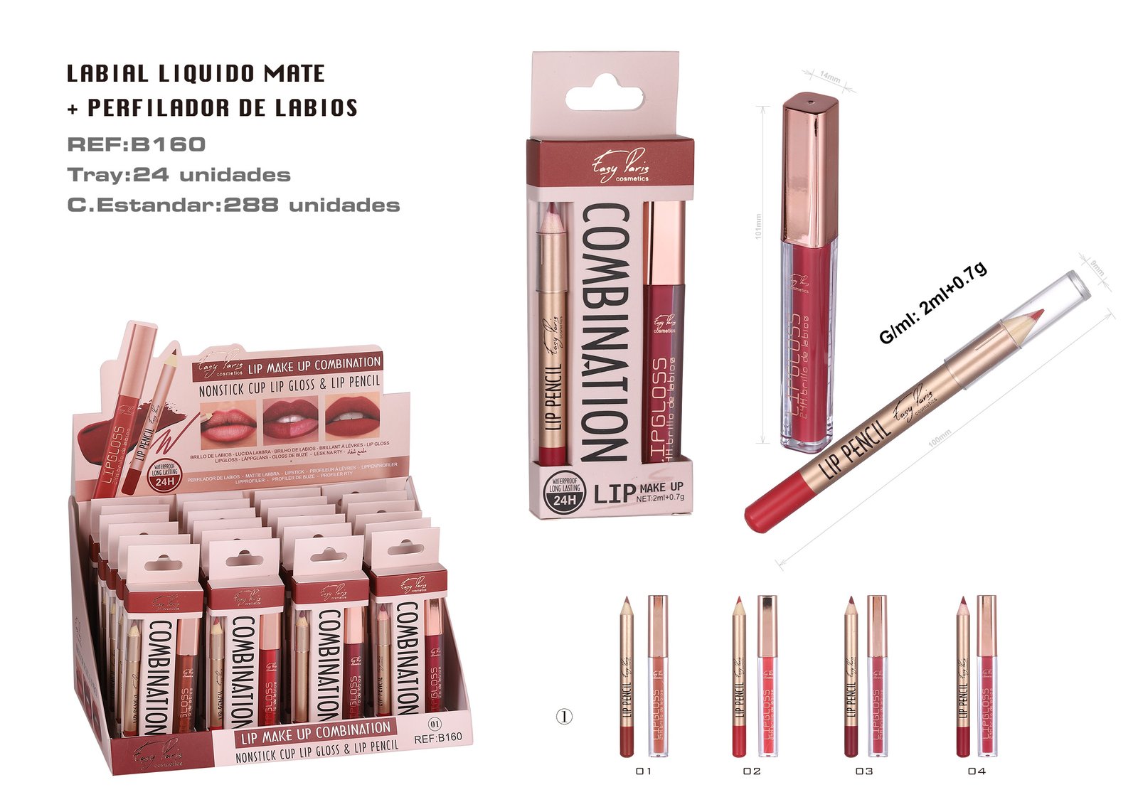 KIT B.DE LABIOS FIJO+PERFILADOR