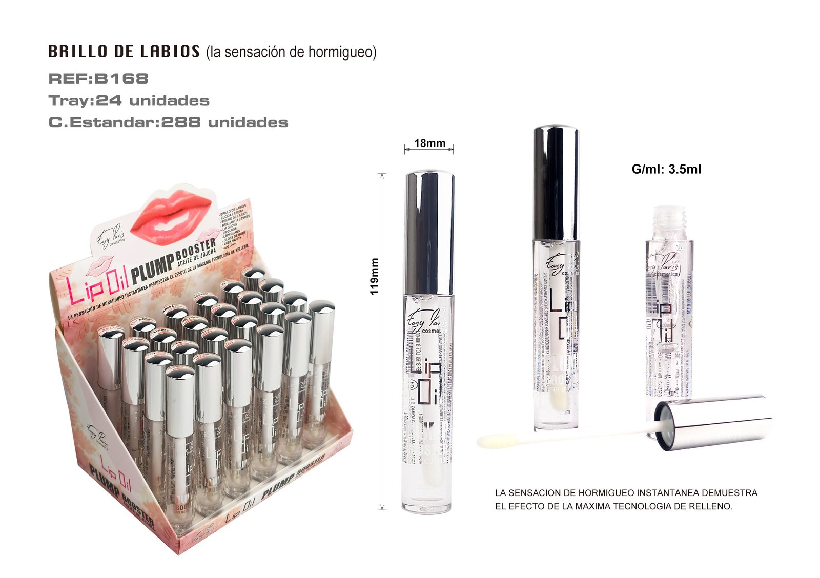B.DE LABIAL HIDRATANTE EFECTO VOLUMEN