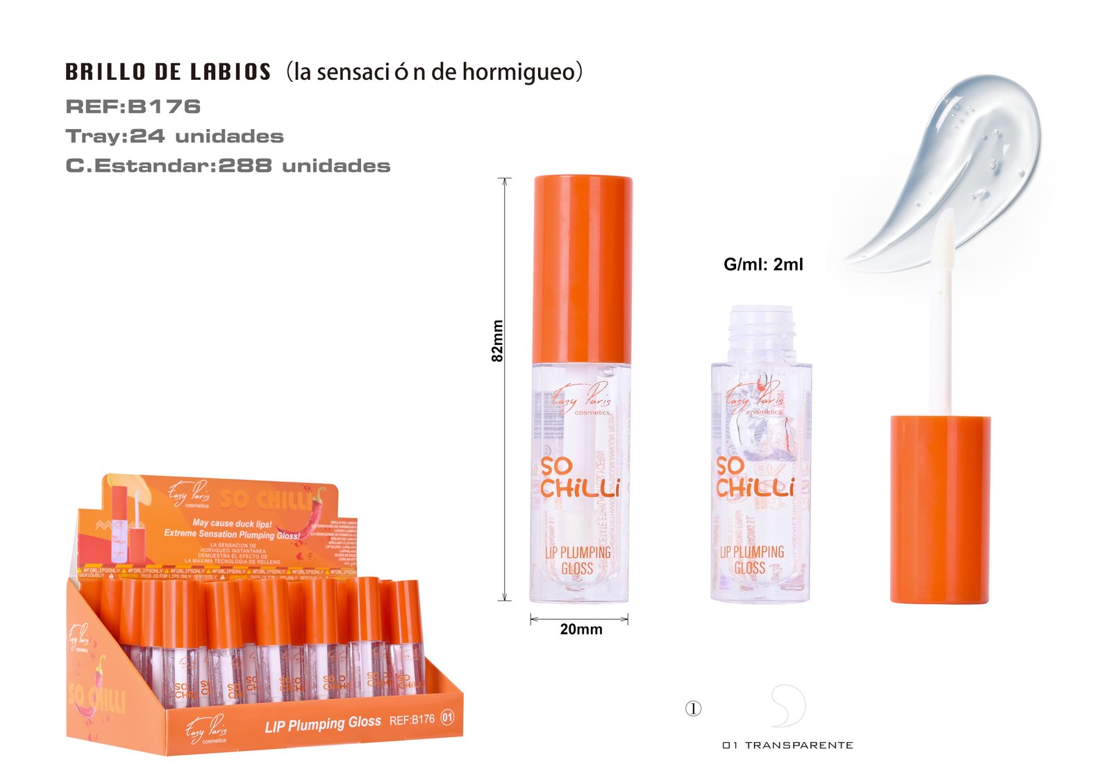 B.DE LABIAL HIDRATANTE EFECTO VOLUMEN