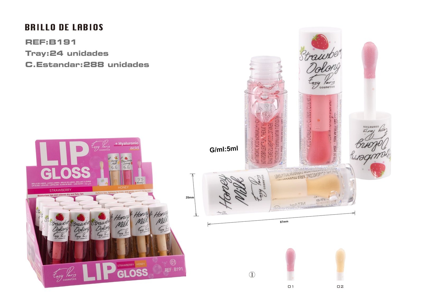 BRILLO DE LABIOS +HIALURONIC ACID