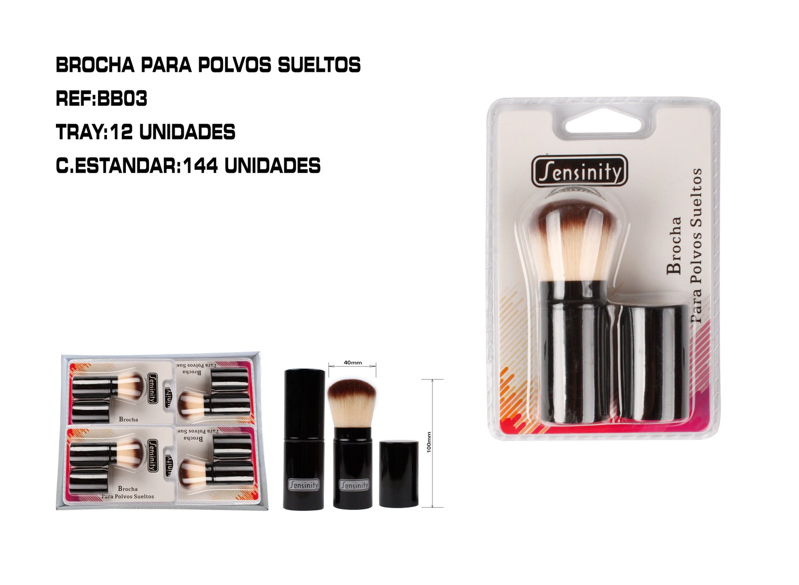 BROCHA DE BOLSO PARA POLVOS SUELTOS