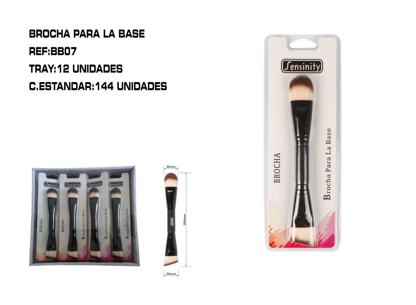 DOBLE BROCHA PARA BASE