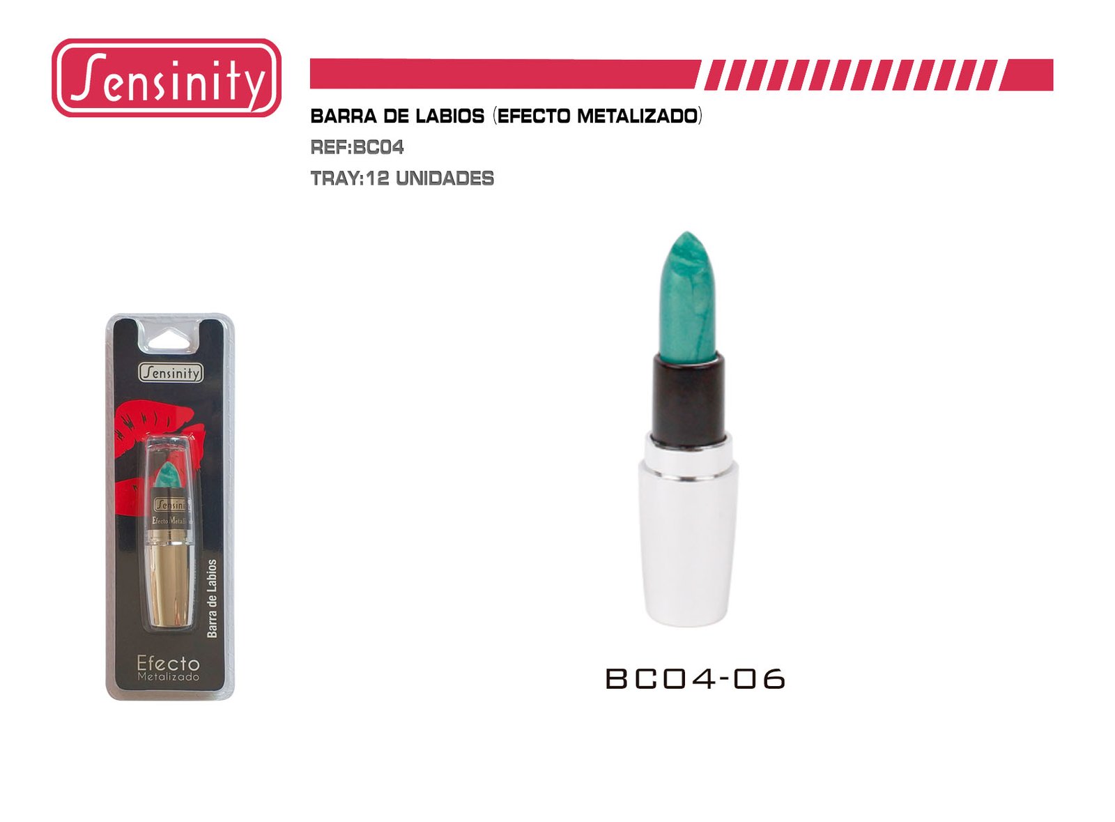 BARRA DE LABIOS EFECTO METALIZADO SENSINITY