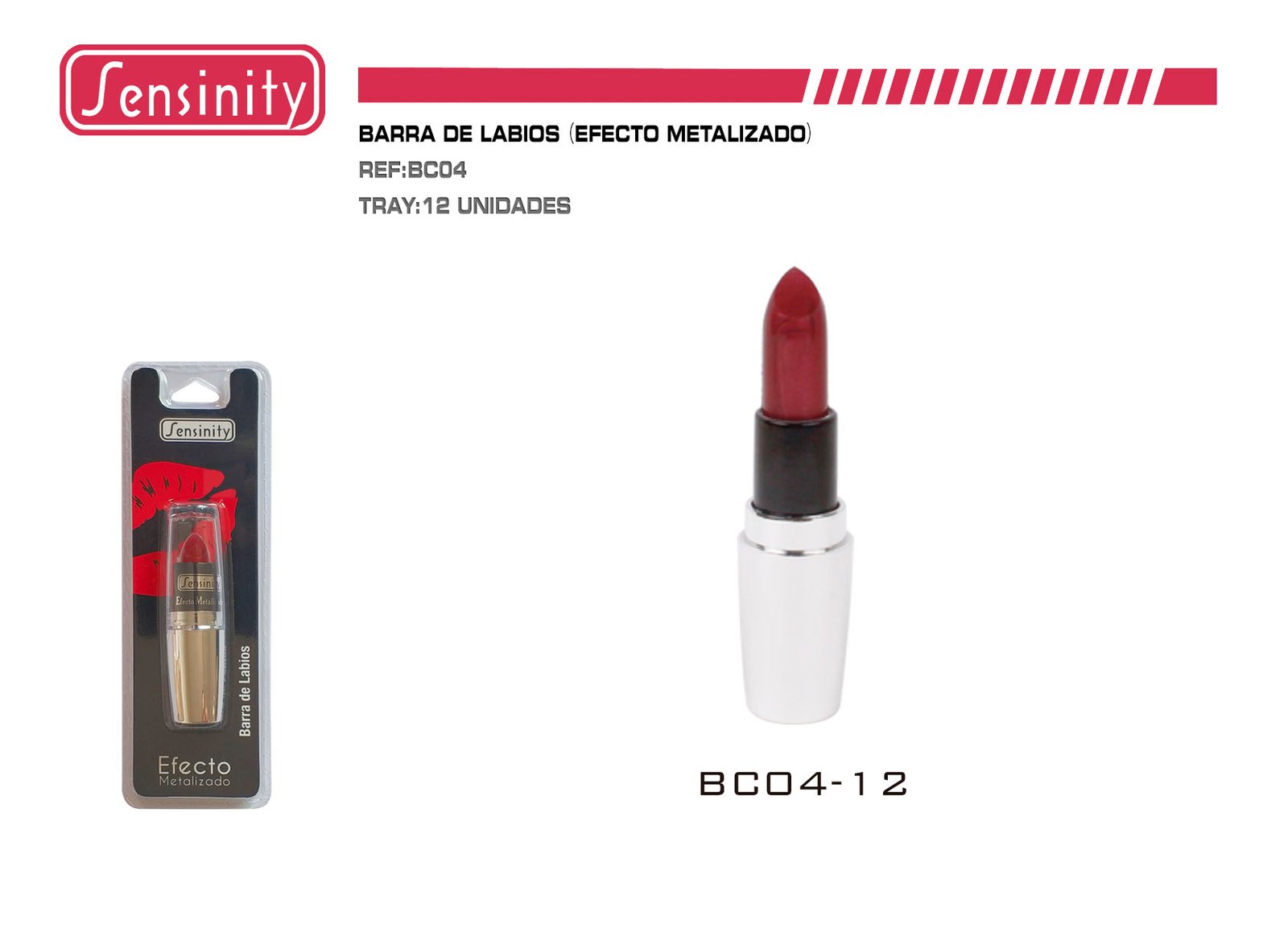 BARRA DE LABIOS EFECTO METALIZADO SENSINITY