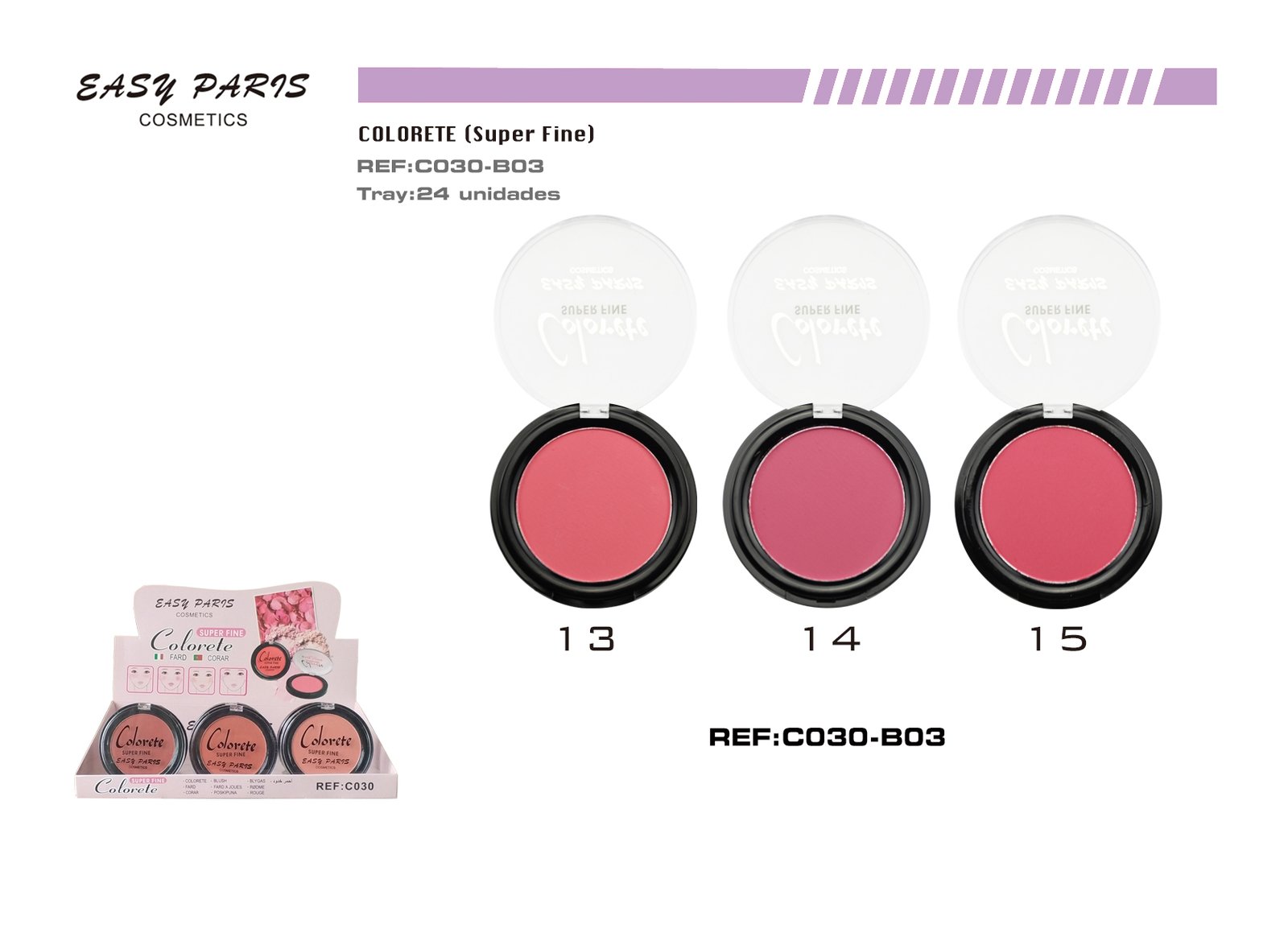 COLORETE SUPER FINO EASY PARIS