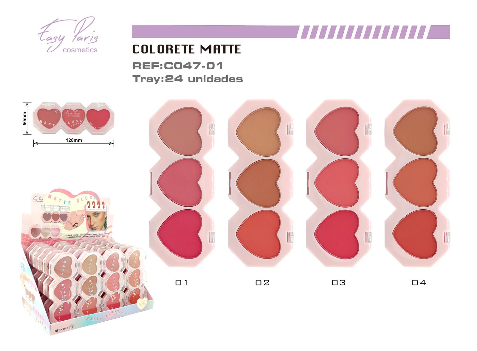 COLORETE TRIO BLUSH