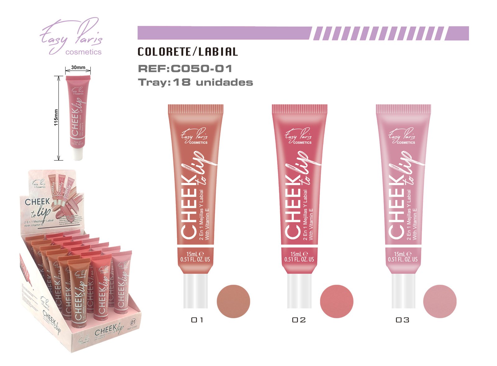 CREMA MEJILLA Y LABIOS C/VITA-E