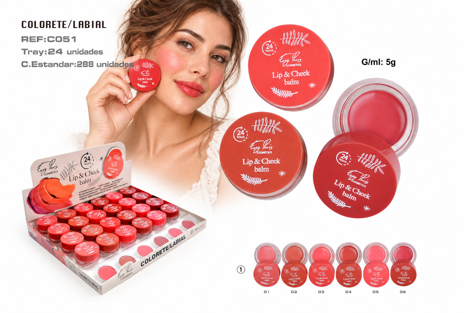 BALSAMO 24H MULTIUSO LABIOS/MEJILLAS