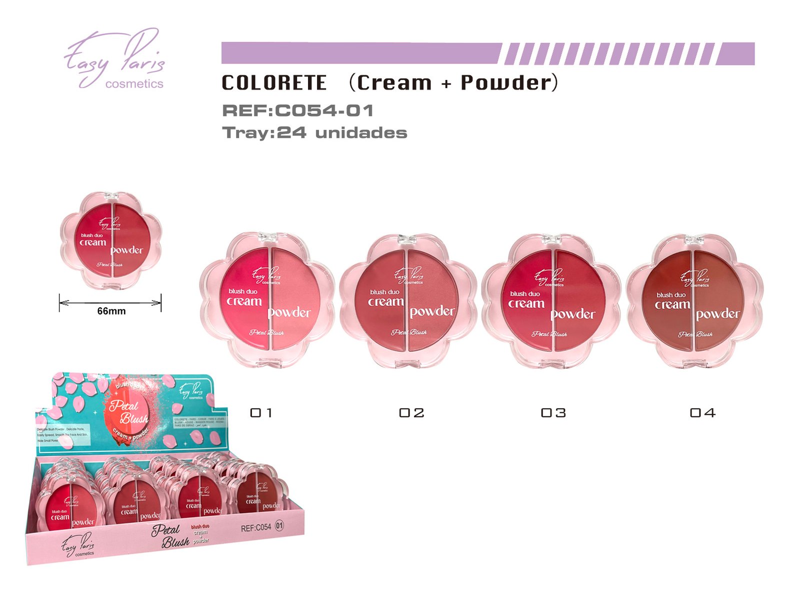 BLUSH CREMA+POLVO