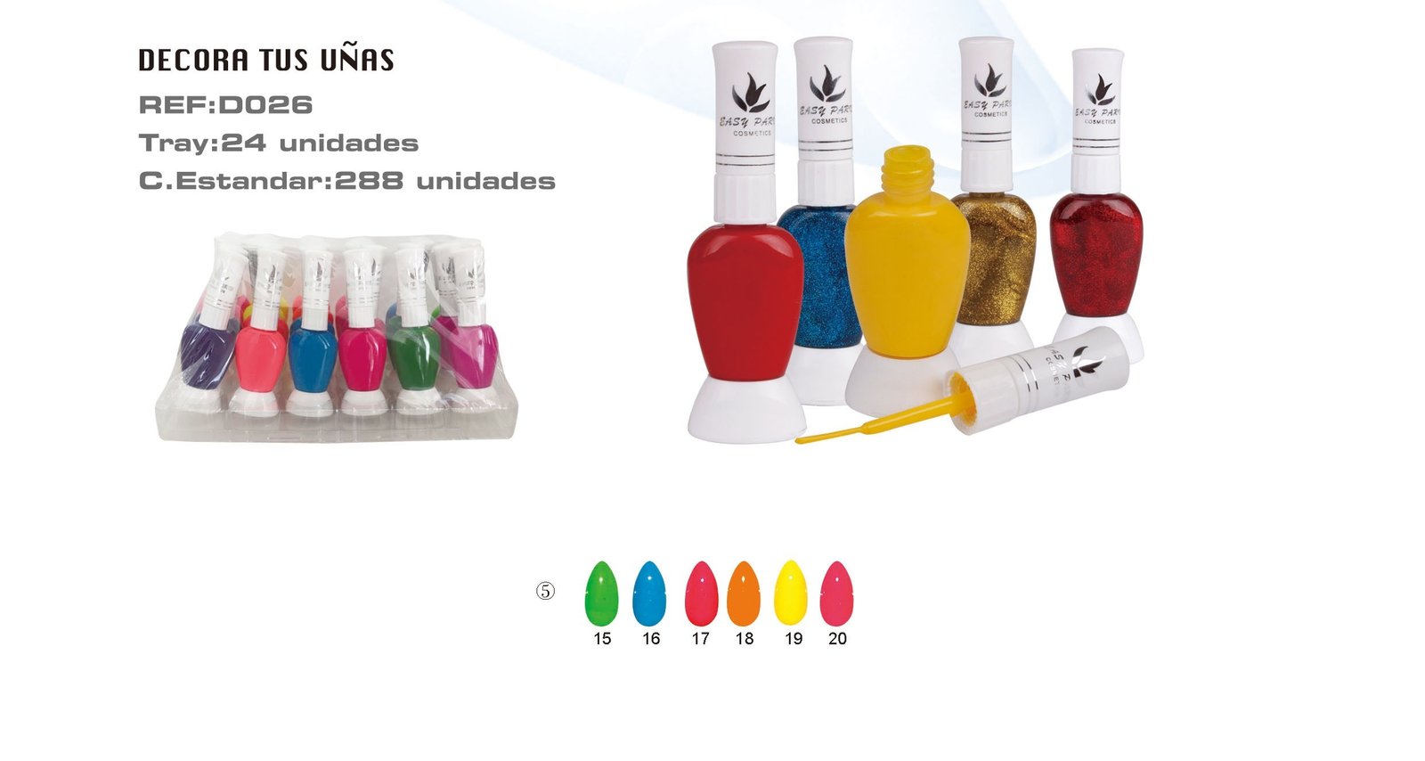 NO VENDER DECORAUÑAS COLOR SURTIDO EASY PARIS 288U