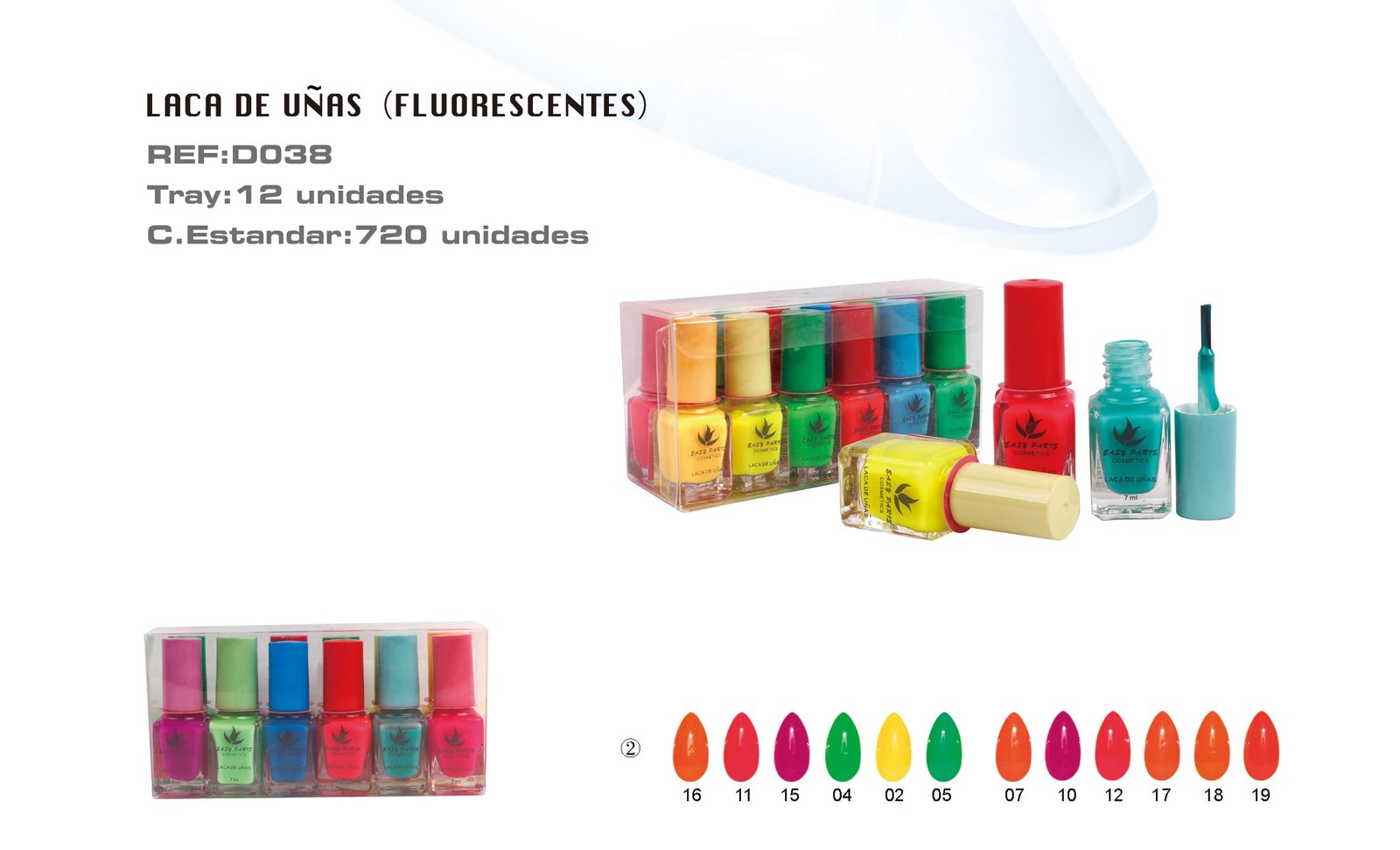 LACA DE UÑAS FLUOR 12/COLOR EASY PARIS 7