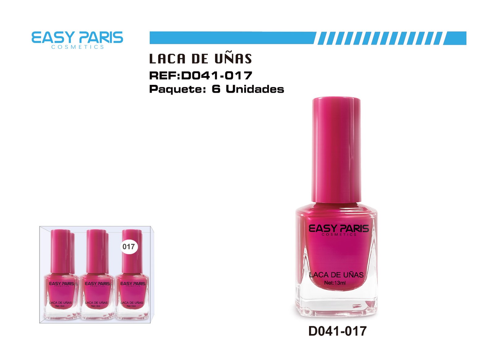 LACA DE UÑAS ROSA