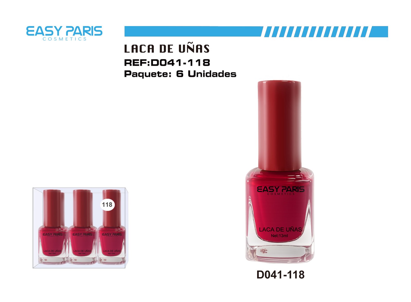LACA DE UÑAS ROJO