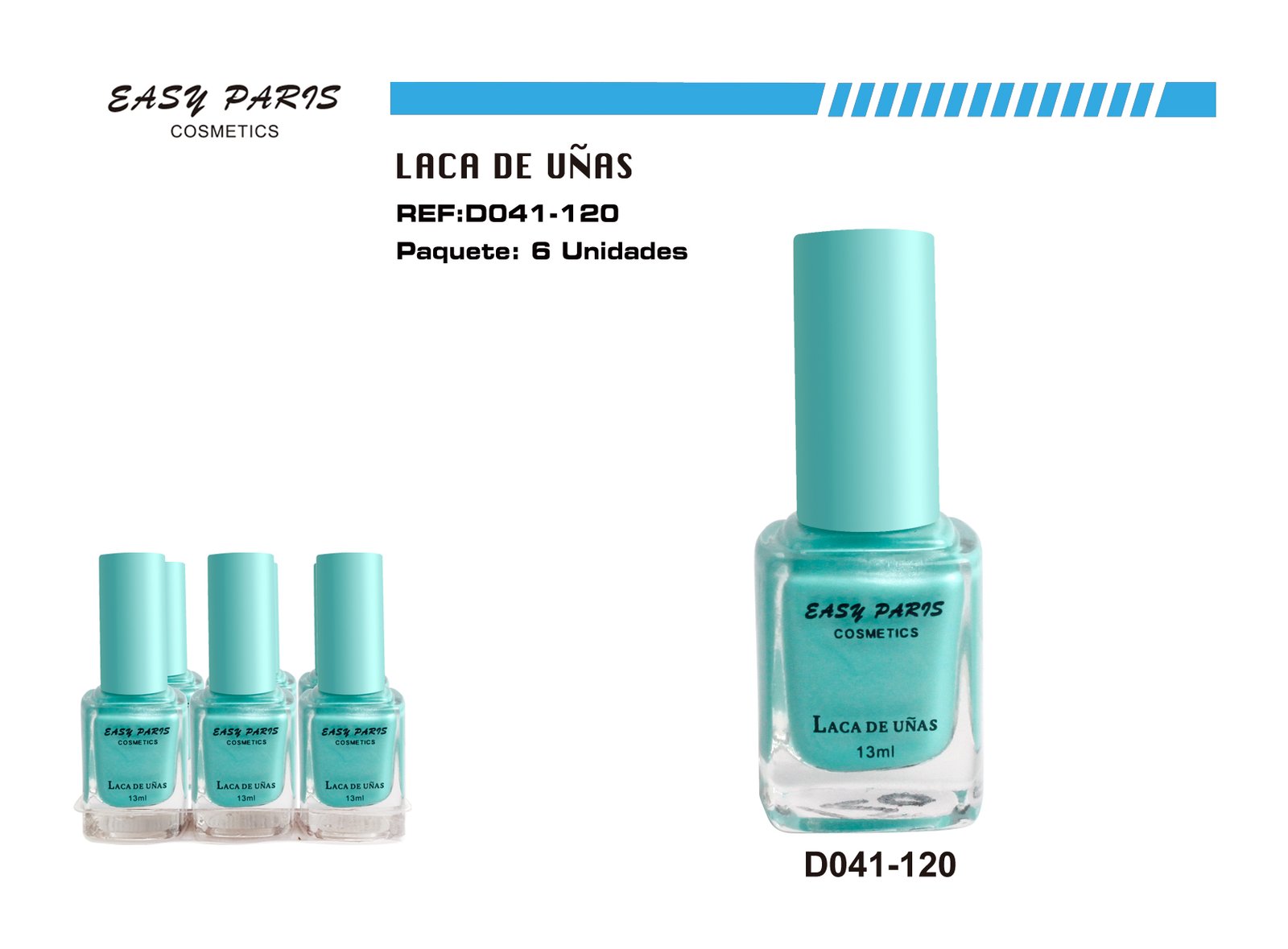 LACA DE UÑAS AZUL