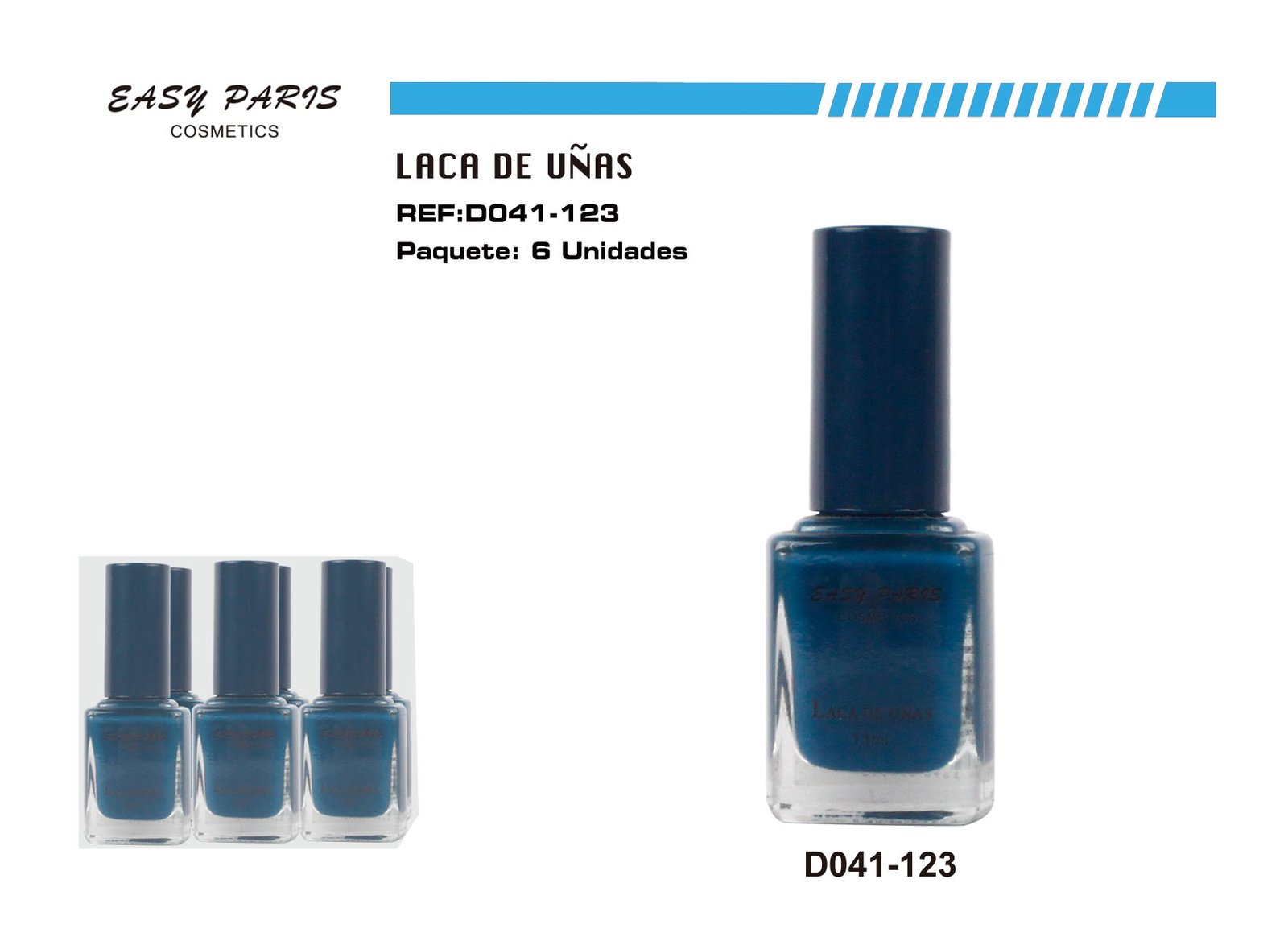 LACA DE UÑAS AZUL OSCURO EASY PARIS