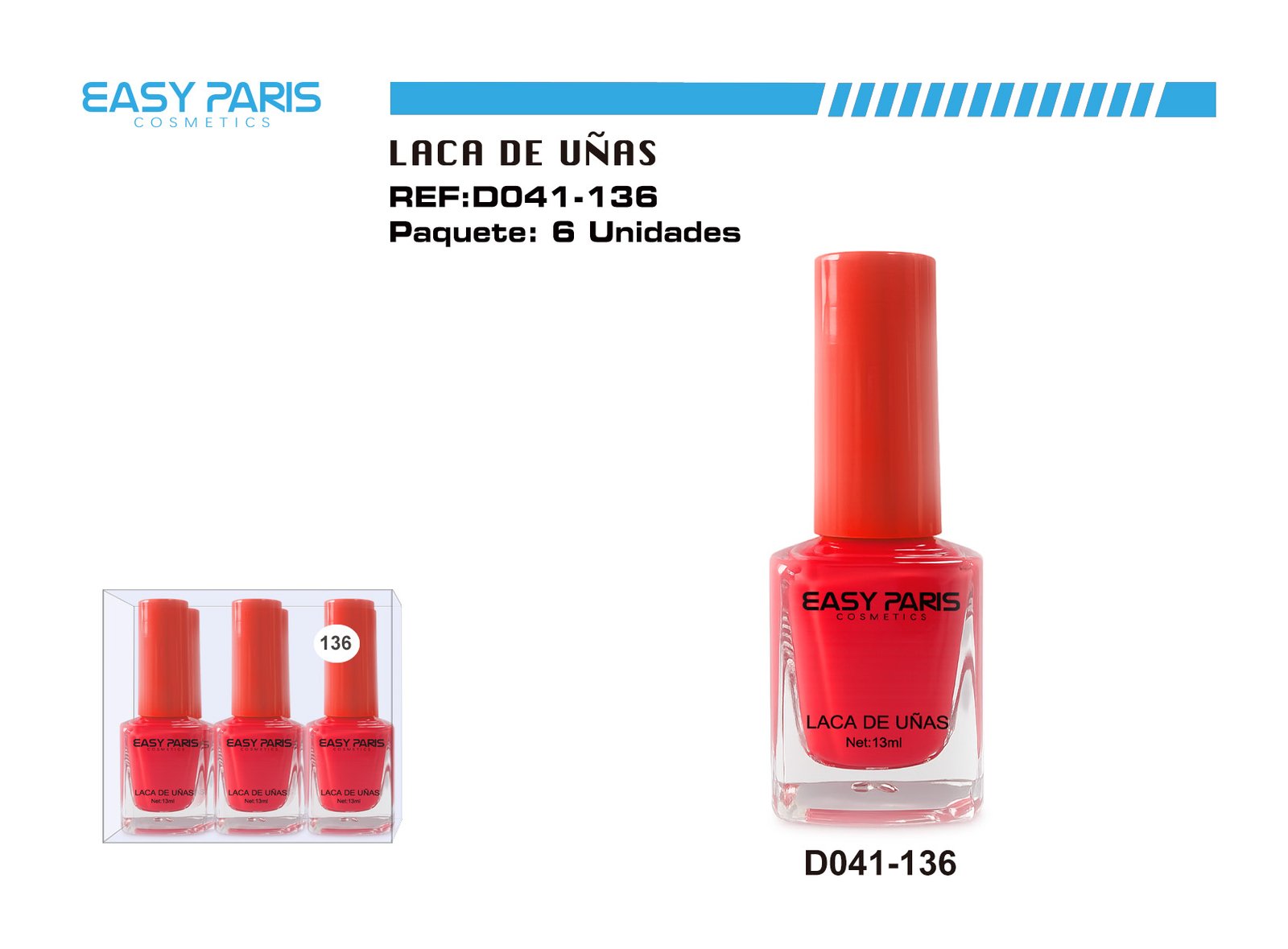 LACA DE UÑAS EASY PARIS