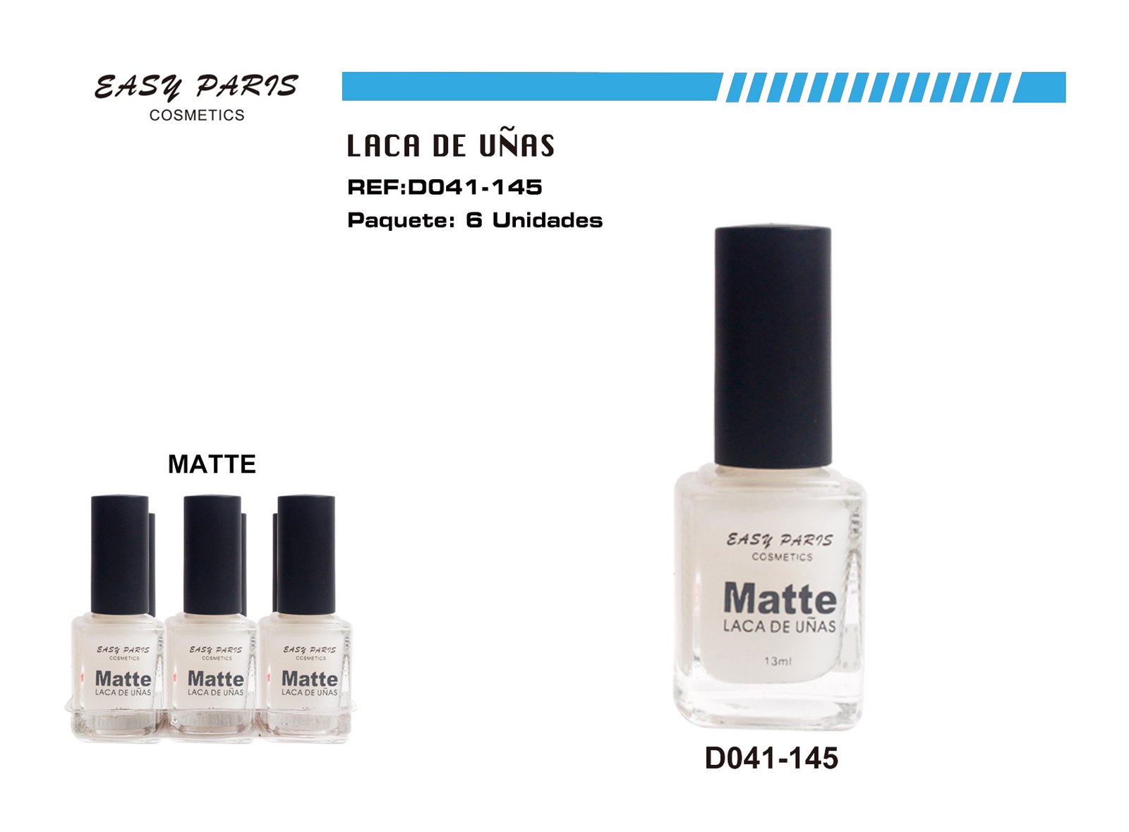 LACA DE UÑAS MATTE EASY PARIS