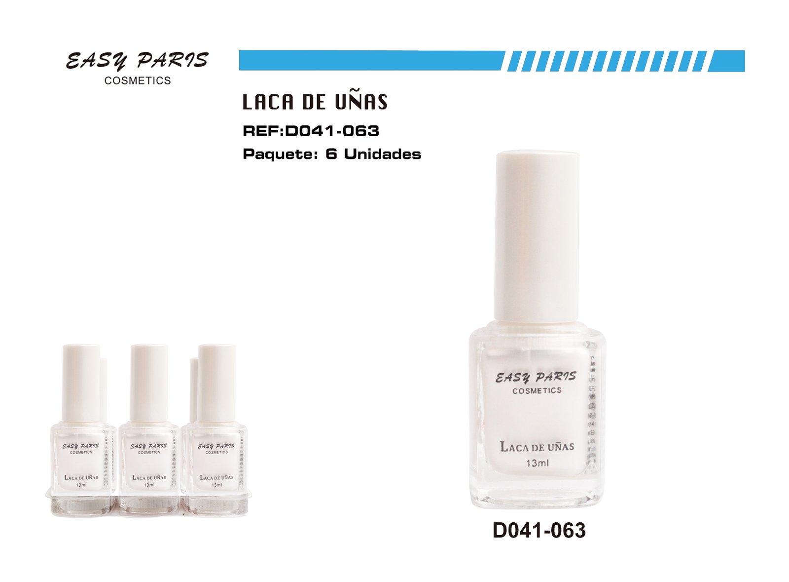 LACA DE UÑAS BLANC/PERLA EASY PARIS
