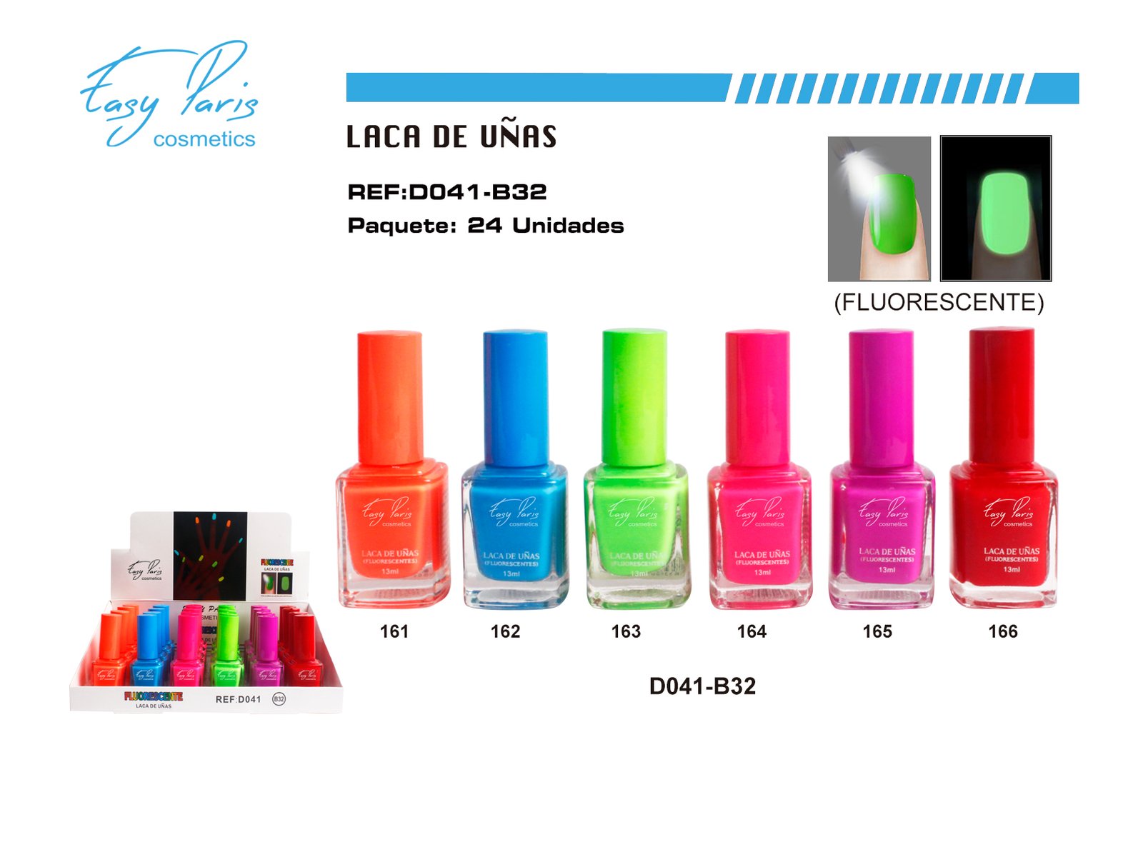 LACA DE UÑAS FLUORESCENTE