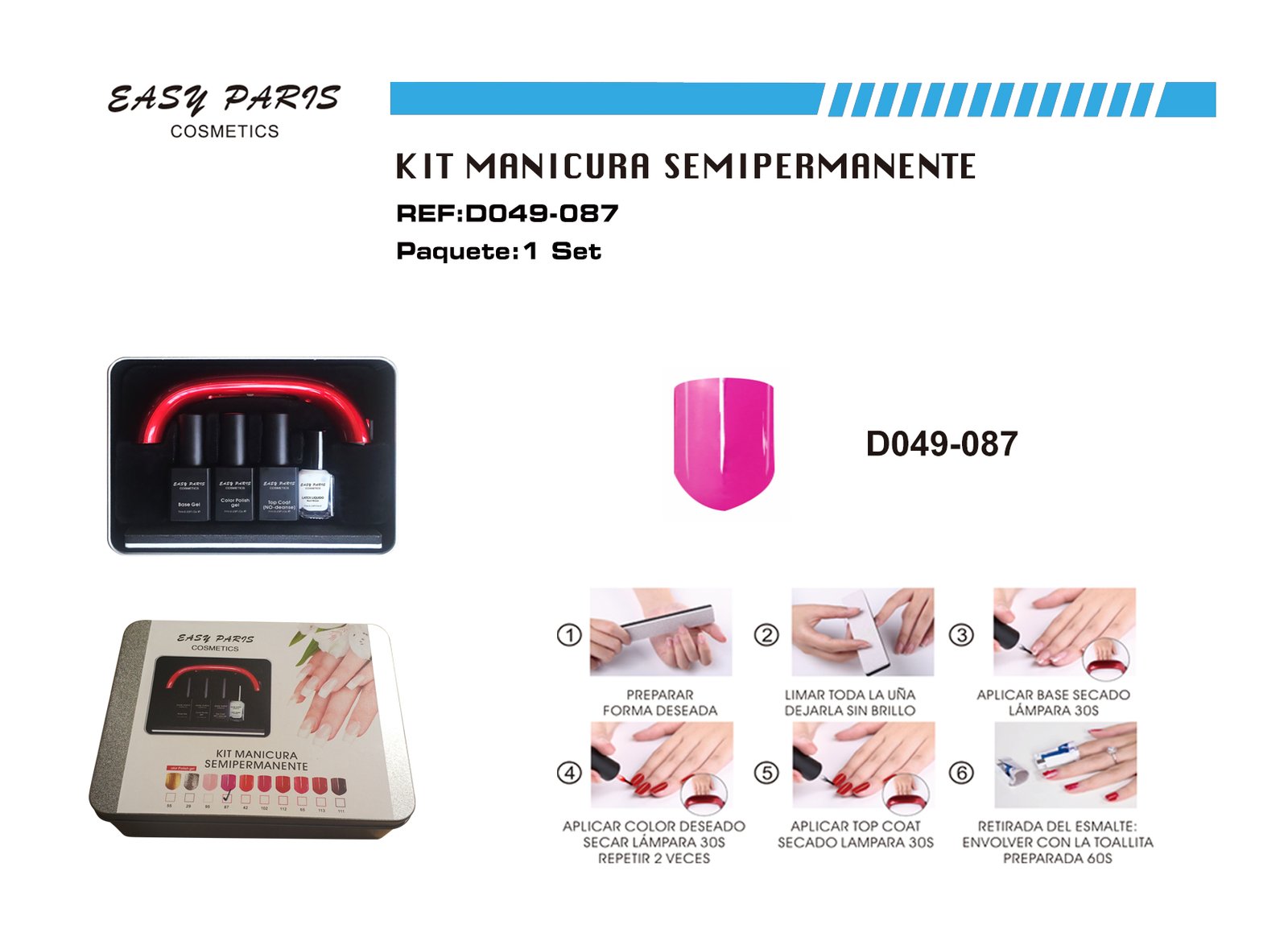 KIT MANICURA SEMIPERMANENTE