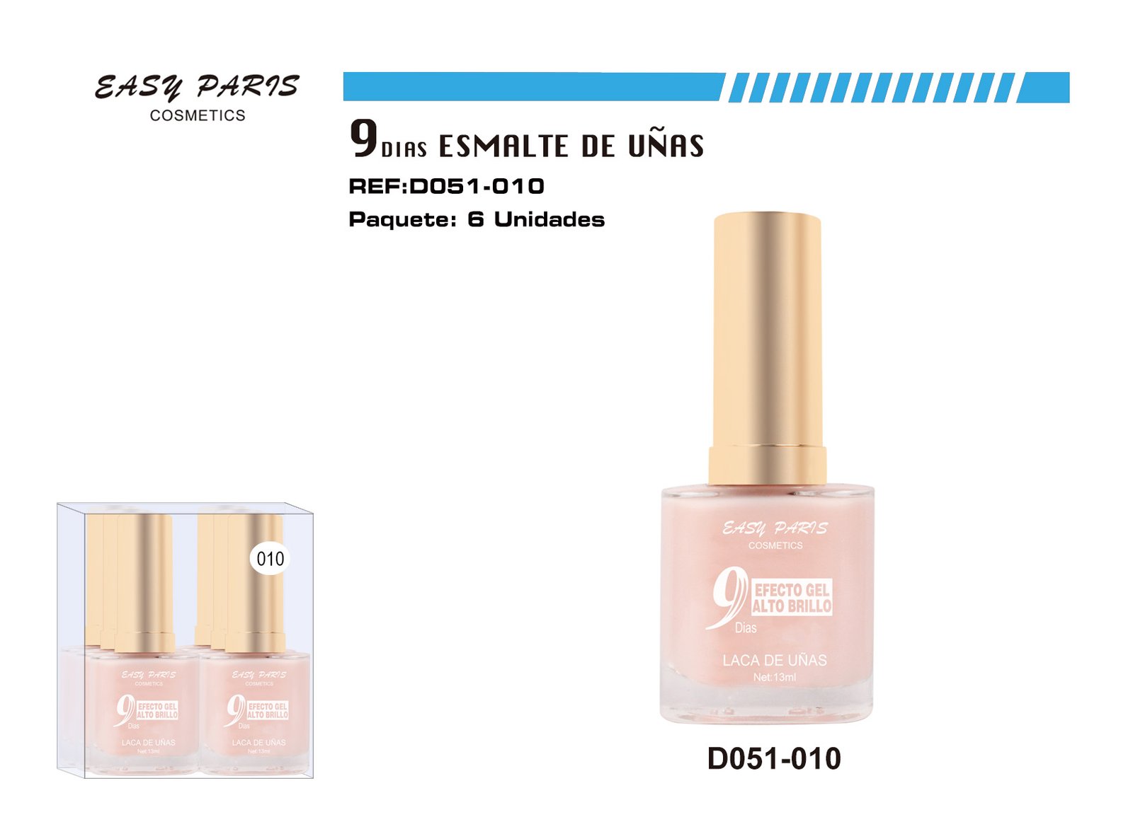 LACA DE UÑAS 9 DIAS ROSA SUAVE