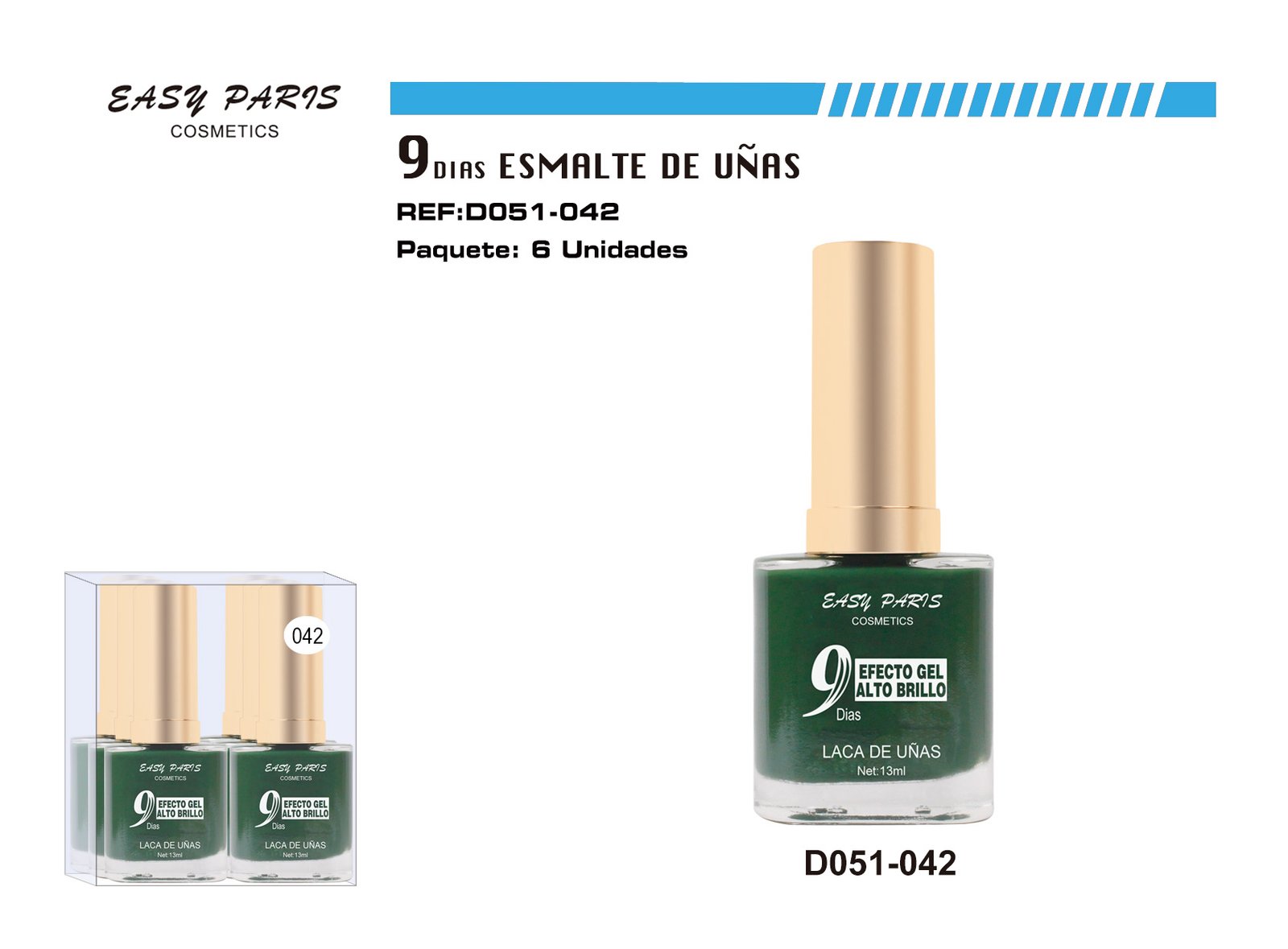 LACA DE UÑAS 9 DIAS GREEN