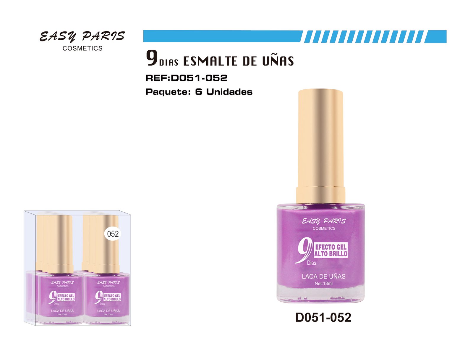 LACA DE UÑAS 9 DIAS VIOLET PERLA