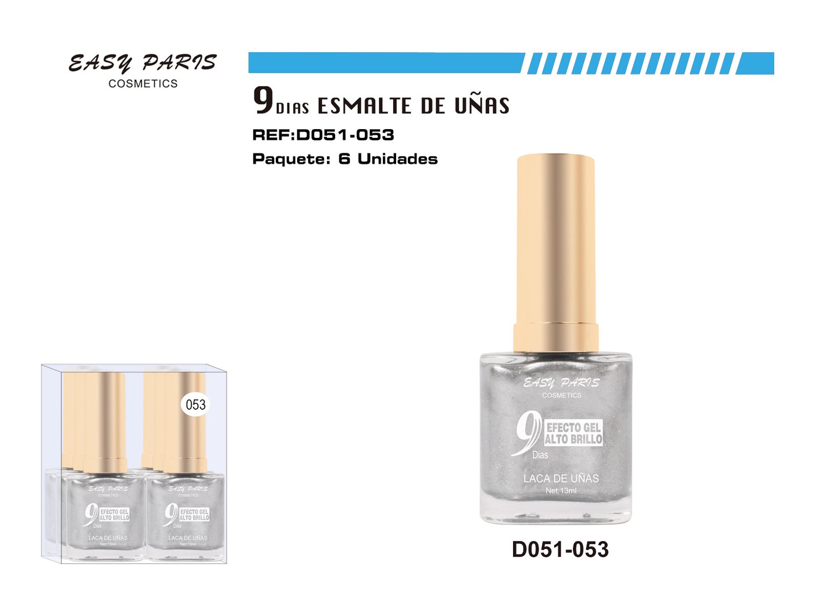 LACA DE UÑAS 9 DIAS PLATA