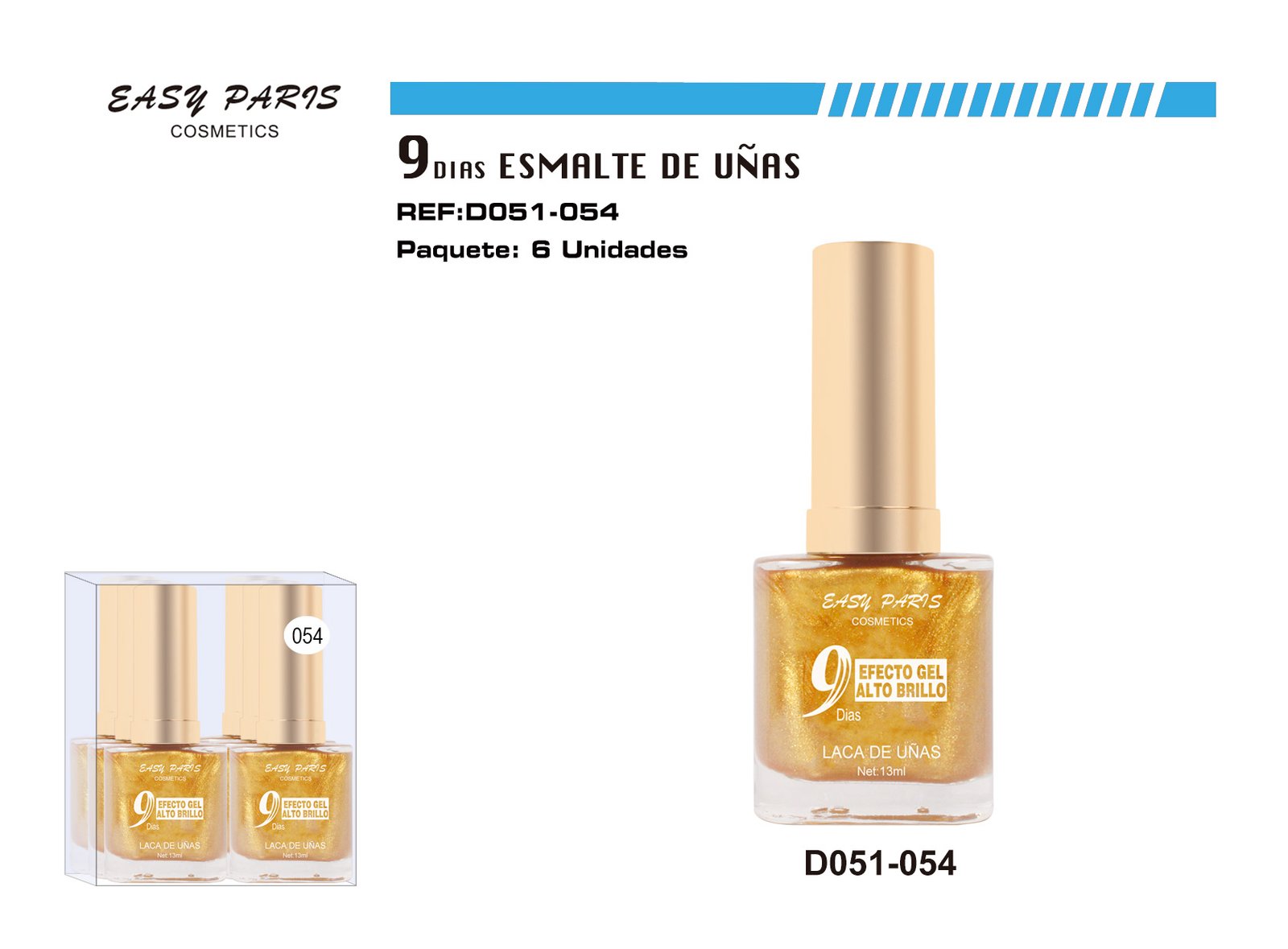 LACA DE UÑAS 9 DIAS GOLD