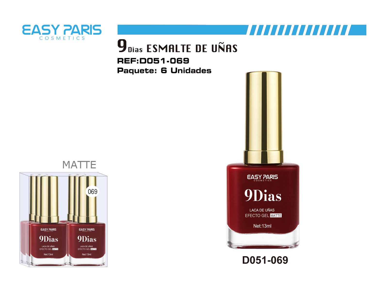 LACA DE UÑAS 9 DIAS MATE
