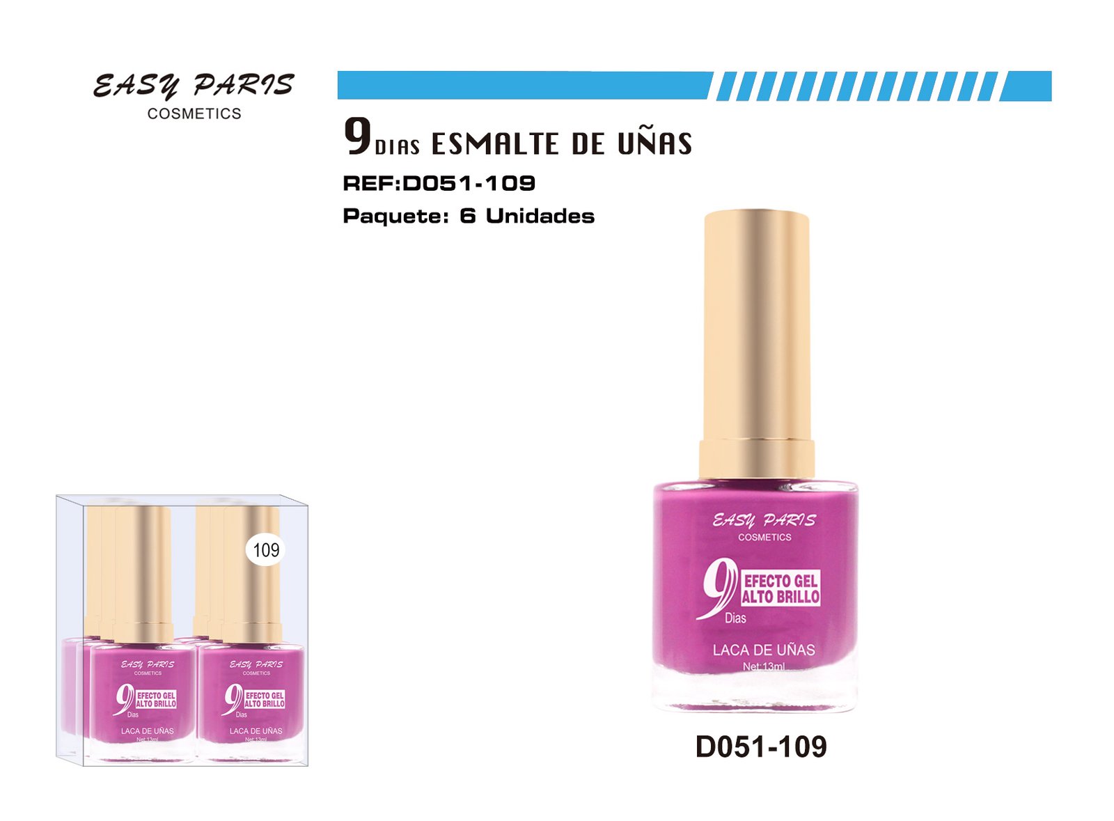 LACA DE UÑAS 9 DIAS MORADO