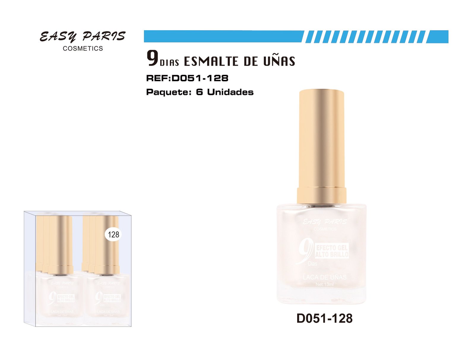 LACA DE UÑAS 9 DIAS BLANC PERLA