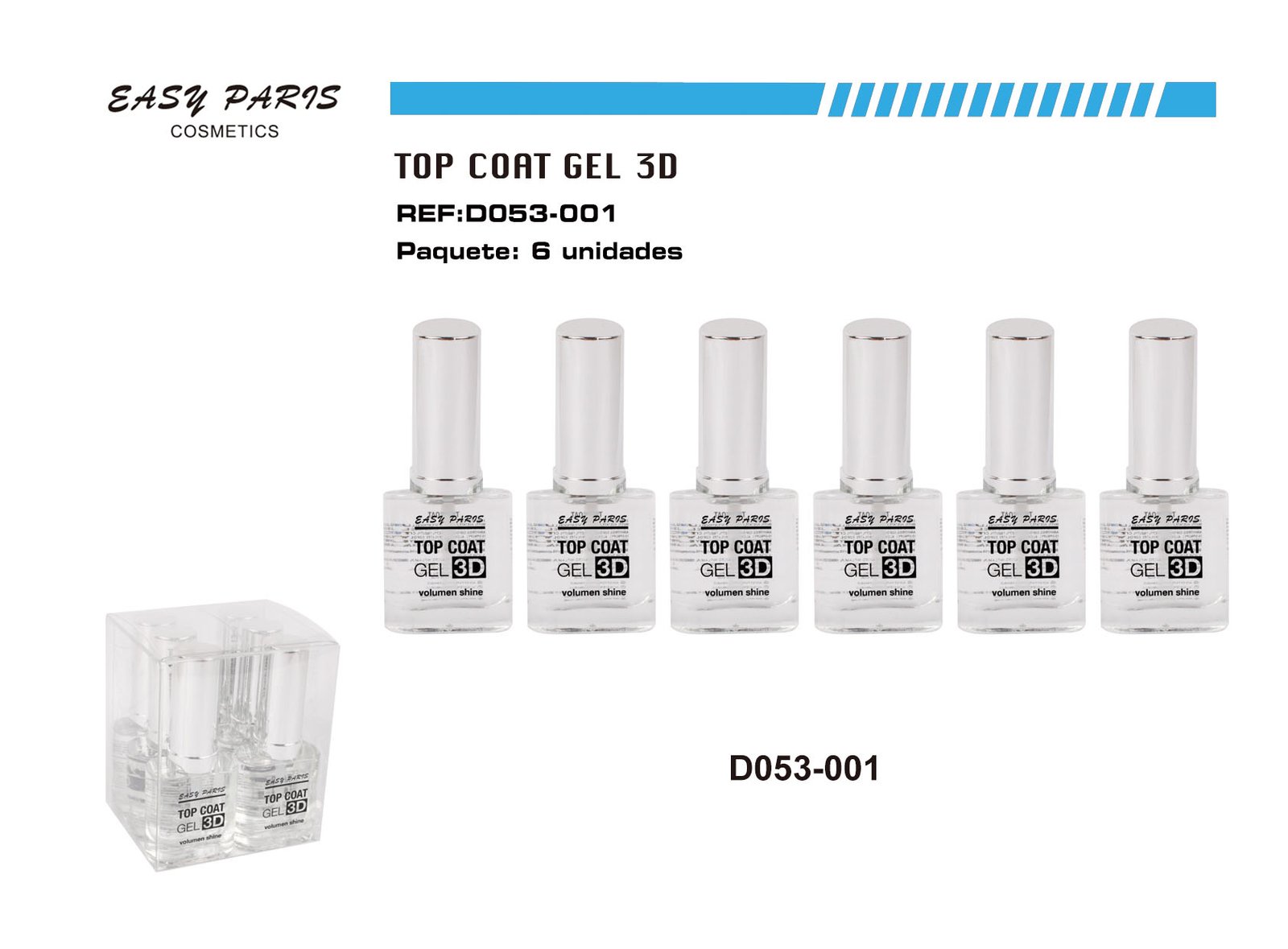 LACA DE UÑAS TOP COAT 3D