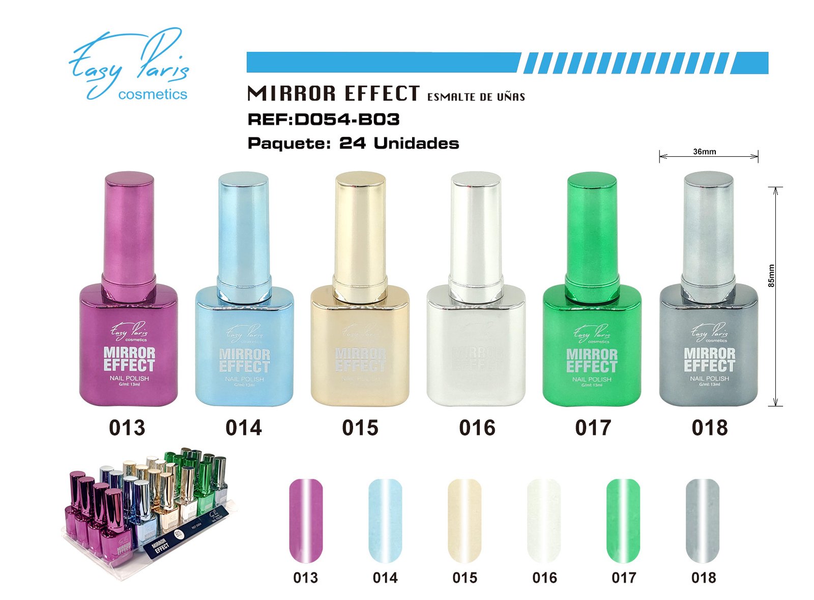 LACA DE UÑAS EFECTO ESPEJO