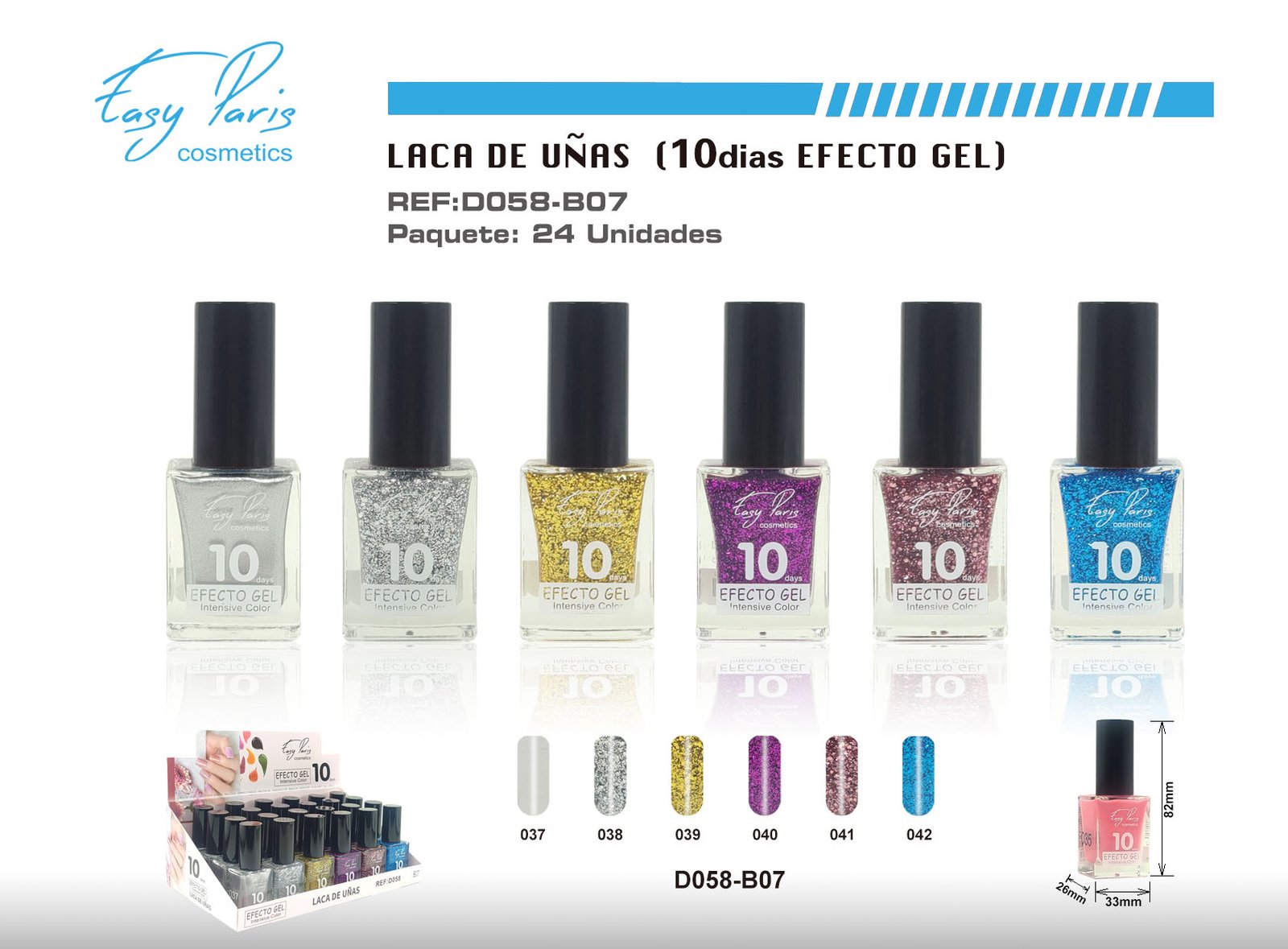 LACA DE UÑAS ALTO BRILLO 10D